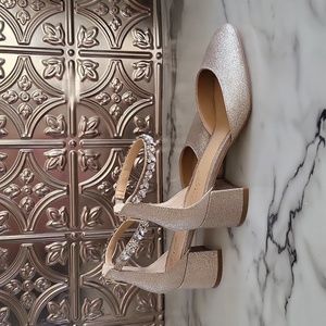 JEWEL BADGLEY MISCHKA, SPARKLING CHAMPAGNE, SIZE 8